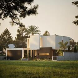 Nt Residence Monolithic Volumes And Geometric Patterns